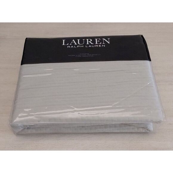 Ralph Lauren SPENCER METALASSE Cotton Blend SAGE King Pillow Sham 20"x 36" $135 - Picture 4 of 11